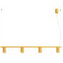 Sollux Lighting Karbon SL2723 lampa wisząca 4x10 W żółta zdj.1