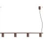 Sollux Lighting Karbon SL2725 lampa wisząca 4x10 W brązowa zdj.1