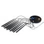 TK Lighting Piano 10114 lampa wisząca powyżej 6x8 W czarna zdj.3