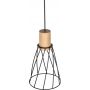 TK Lighting Modesto 10155 lampa wisząca 1x10 W czarna-drewno zdj.3