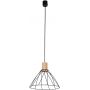 TK Lighting Modesto 10156 lampa wisząca 1x10 W czarna-drewno zdj.1