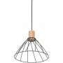 TK Lighting Modesto 10156 lampa wisząca 1x10 W czarna-drewno zdj.3