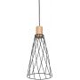 TK Lighting Modesto 10157 lampa wisząca 1x10 W czarna-drewno zdj.3