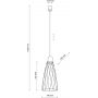 TK Lighting Modesto 10157 lampa wisząca 1x10 W czarna-drewno zdj.2