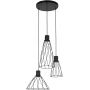 TK Lighting Modesto 10187 lampa wisząca 3x10 W czarna zdj.1