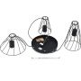 TK Lighting Modesto 10187 lampa wisząca 3x10 W czarna zdj.3