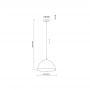 TK Lighting Faro 10259 lampa wisząca 1x15 W czerwona zdj.2