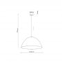 TK Lighting Faro 10264 lampa wisząca 1x15 W żółta zdj.2