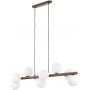 TK Lighting Estera 10273 lampa wisząca powyżej 6x8 W drewno zdj.1