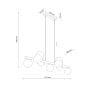 TK Lighting Estera 10273 lampa wisząca powyżej 6x8 W drewno zdj.2