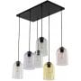 TK Lighting Molly 10302 lampa wisząca 6x15 W czarna zdj.1