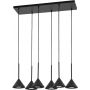 TK Lighting Cono 10306 lampa wisząca 6x10 W czarna zdj.1