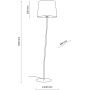 TK Lighting Nicola 16028 lampa stojąca 1x15 W brązowa zdj.2