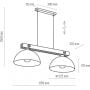 TK Lighting Oslo 1706 lampa wisząca zdj.2