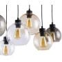 TK Lighting Cubus 2164 lampa wisząca 6x15 W czarna zdj.2