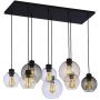 TK Lighting Cubus 2834 lampa wisząca powyżej 6x15 W czarna zdj.1