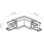 TK Lighting Tracer 3606 łącznik biały zdj.2