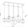 TK Lighting Cubus 4113 lampa wisząca zdj.2