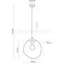 TK Lighting Sol 4262 lampa wisząca 1x15 W czarna zdj.2