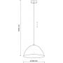 TK Lighting Faro 4332 lampa wisząca 1x15 W brązowy zdj.2