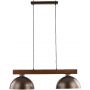 TK Lighting Oslo 4507 lampa wisząca 2x15 W brązowy zdj.1