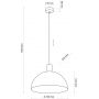 TK Lighting Oslo 4508 lampa wisząca 1x15 W brązowa zdj.2