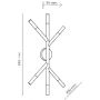 TK Lighting Noble 4525 kinkiet 6x6 W biały zdj.2