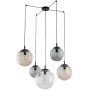 TK Lighting Esme 4796 lampa wisząca 5x15 W czarna zdj.1