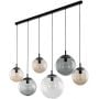 TK Lighting Esme 4797 lampa wisząca 6x15 W czarna zdj.1