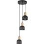 TK Lighting Cairo 4895 lampa wisząca 3x15 W czarna zdj.1