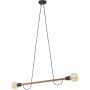 TK Lighting Helix 4948 lampa wisząca 2x15 W czarny zdj.1