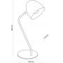 TK Lighting Soho 5036 lampa biurkowa 1x15 W czarna zdj.2