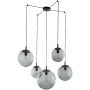 TK Lighting Esme 5382 lampa wisząca 5x5 W czarna zdj.1