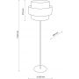 TK Lighting Calisto 5405 lampa stojąca 1x15 W czarna zdj.2