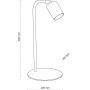 TK Lighting Logan 5414 lampa biurkowa 1x10 W czarna zdj.2