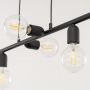 TK Lighting Porto 5721 lampa wisząca 6x15 W czarny zdj.4