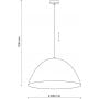 TK Lighting Faro 5900 lampa wisząca 1x15 W beżowy zdj.2