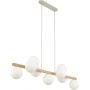 TK Lighting Estera Wood 5906 lampa wisząca powyżej 6x6 W biała zdj.1