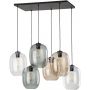 TK Lighting Elio 5974 lampa wisząca 6x15 W czarna zdj.1