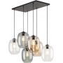 TK Lighting Elio 5974 lampa wisząca 6x15 W czarna zdj.3