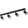 TK Lighting Top 6177 lampa podsufitowa 4x10 W czarna zdj.1