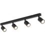 TK Lighting Top 6177 lampa podsufitowa 4x10 W czarna zdj.4