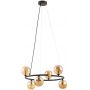 TK Lighting Anabelle 6571 lampa wisząca 6x6 W brązowa zdj.1