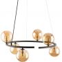 TK Lighting Anabelle 6571 lampa wisząca 6x6 W brązowa zdj.3