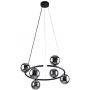 TK Lighting Anabelle 6843 lampa wisząca 6x6 W czarna zdj.1