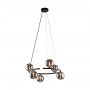 TK Lighting Anabelle 6843 lampa wisząca 6x6 W czarna zdj.3