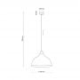 TK Lighting Cap 6927 lampa wisząca 1x15 W czerwona zdj.2