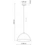 TK Lighting Faro 861 lampa wisząca 1x15 W miętowy zdj.2