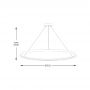 Zuma Line Circle LA07221BK lampa wisząca 1x70 W czarna zdj.2