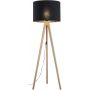 TK Lighting Grand 16008 lampa stojąca 1x15 W czarna-drewno zdj.3